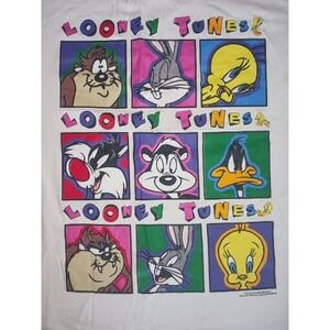 Vtg RARE Looney Tunes T-shirt Bugs Bunny Taz Tweety‎ Pepè Le Pew Sylvester Daffy